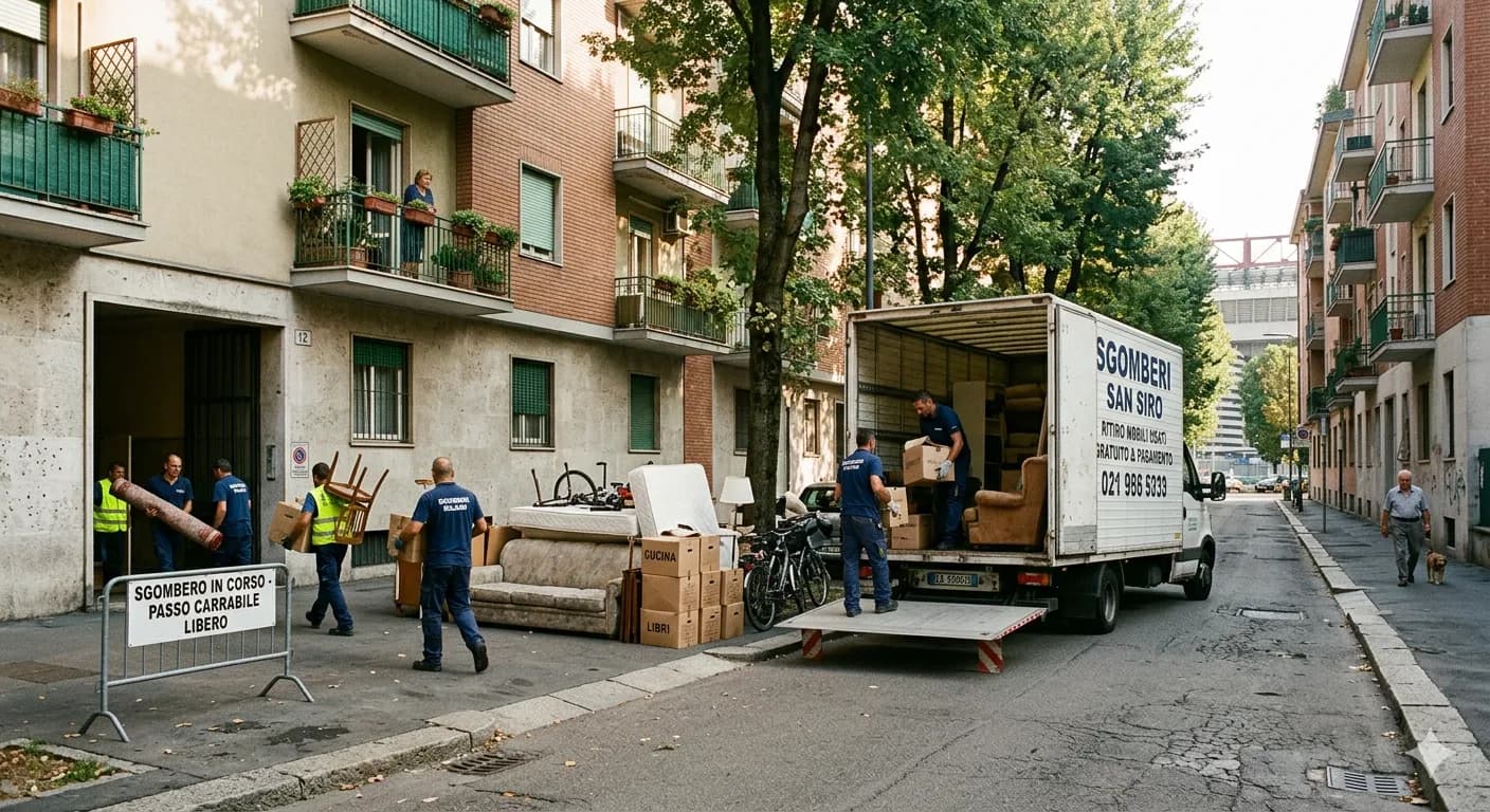 Quartiere residenziale di San Siro a Milano